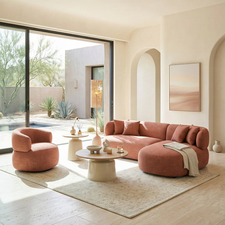 Buff Floor Lamp Taupe