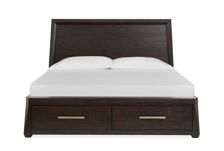Tauren Coffee Bean California King Panel Storage Bed - B6434-74A