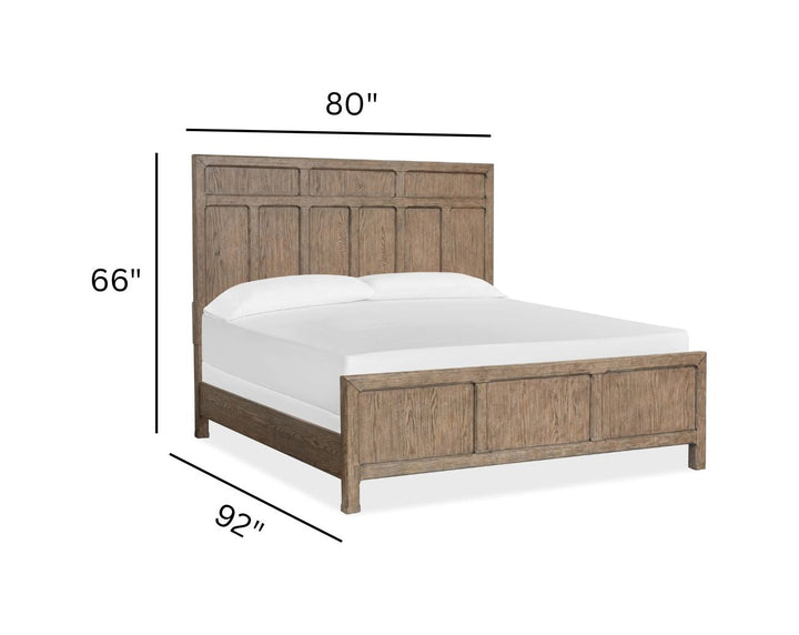Claremont Smokey Taupe Panel Bed