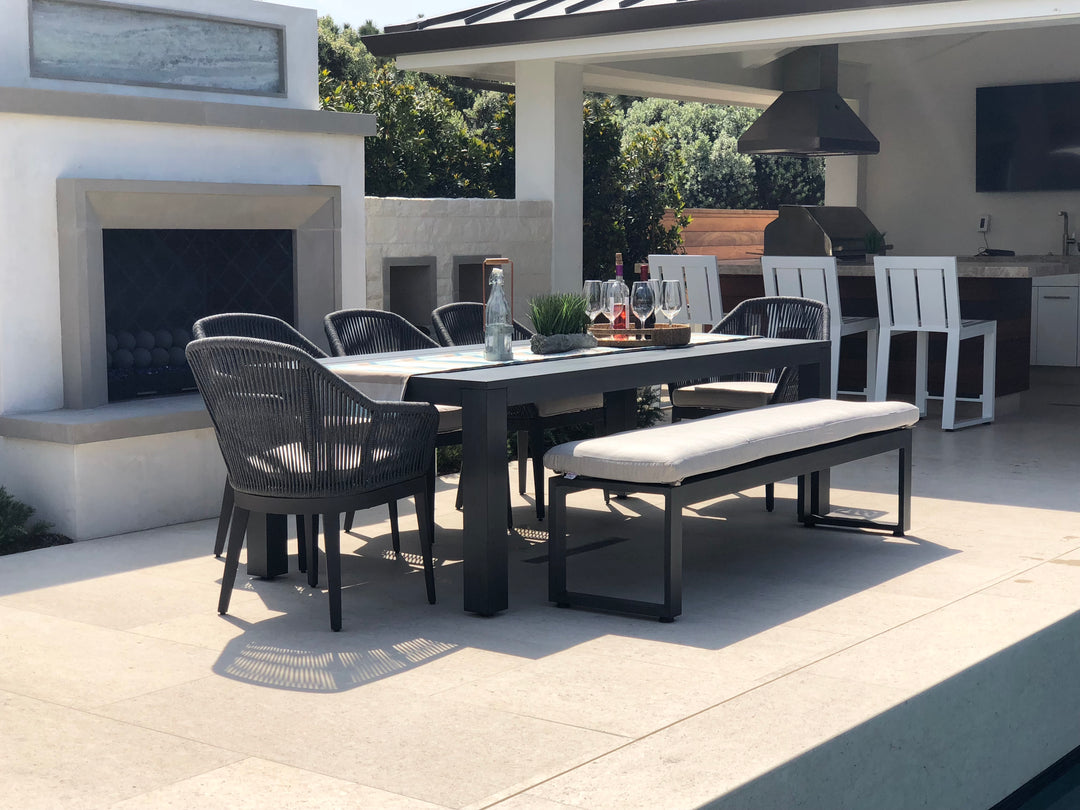 Milano Dining Chair in Dupione Celeste w/ Self Welt