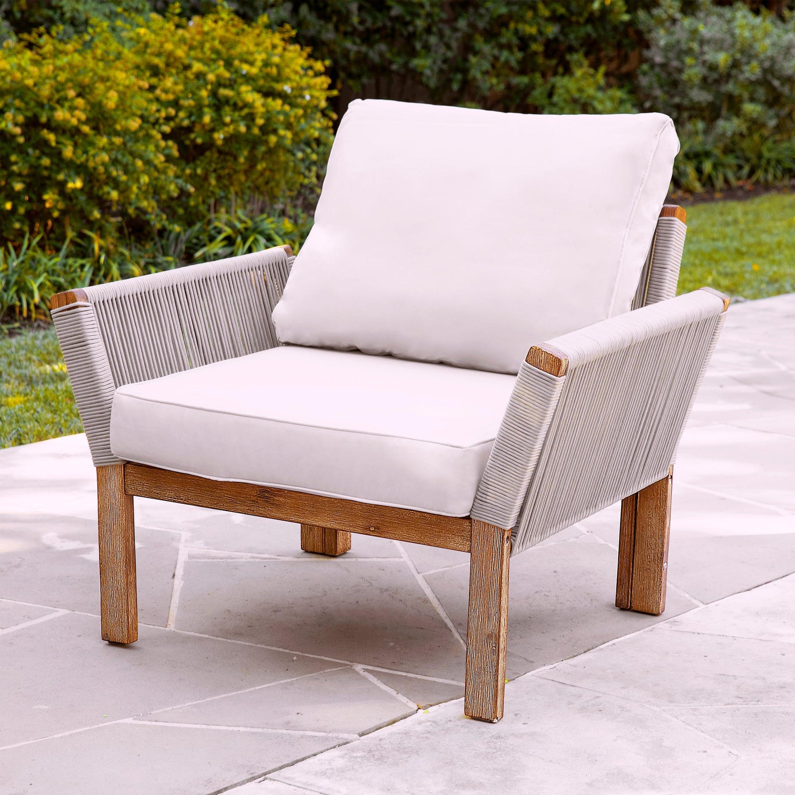 SEI Furniture Brendina Outdoor Armchair w/ Cushions OUTDOOR CHAISE LOUNGES