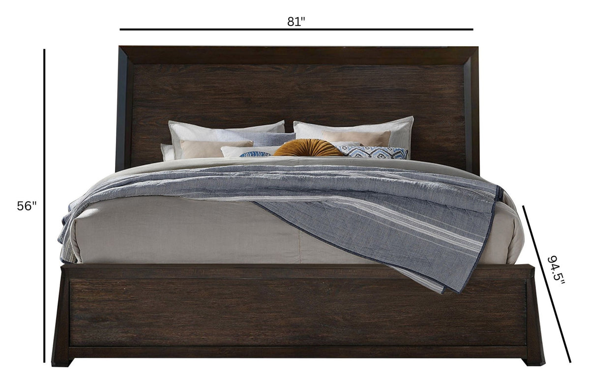 Tauren Coffee Bean California King Panel Bed - B6434-74