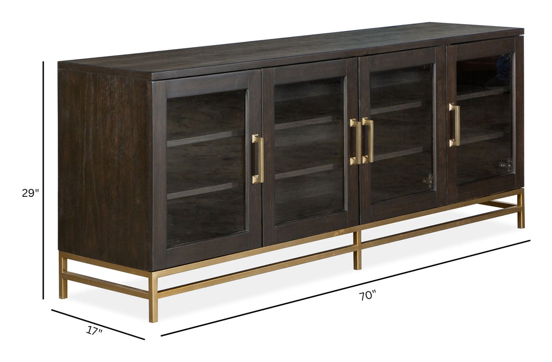 Lindon Coffee Bean Dark Small Console - E5570-05D