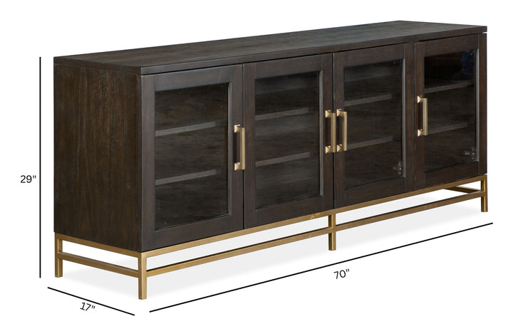 Lindon Coffee Bean Dark Small Console - E5570-05D