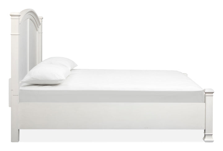 Kingston Whisper White And Cerused Nutmeg California King Panel Bed - B6407-74