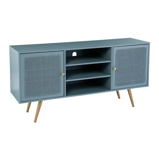 SEI Furniture Alsterson Media Stand w/ Storage MEDIA + TV STANDS