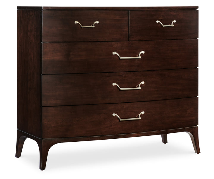 American Home Furniture | Hooker Furniture - Bella Donna Five-Drawer Chest - Caviar