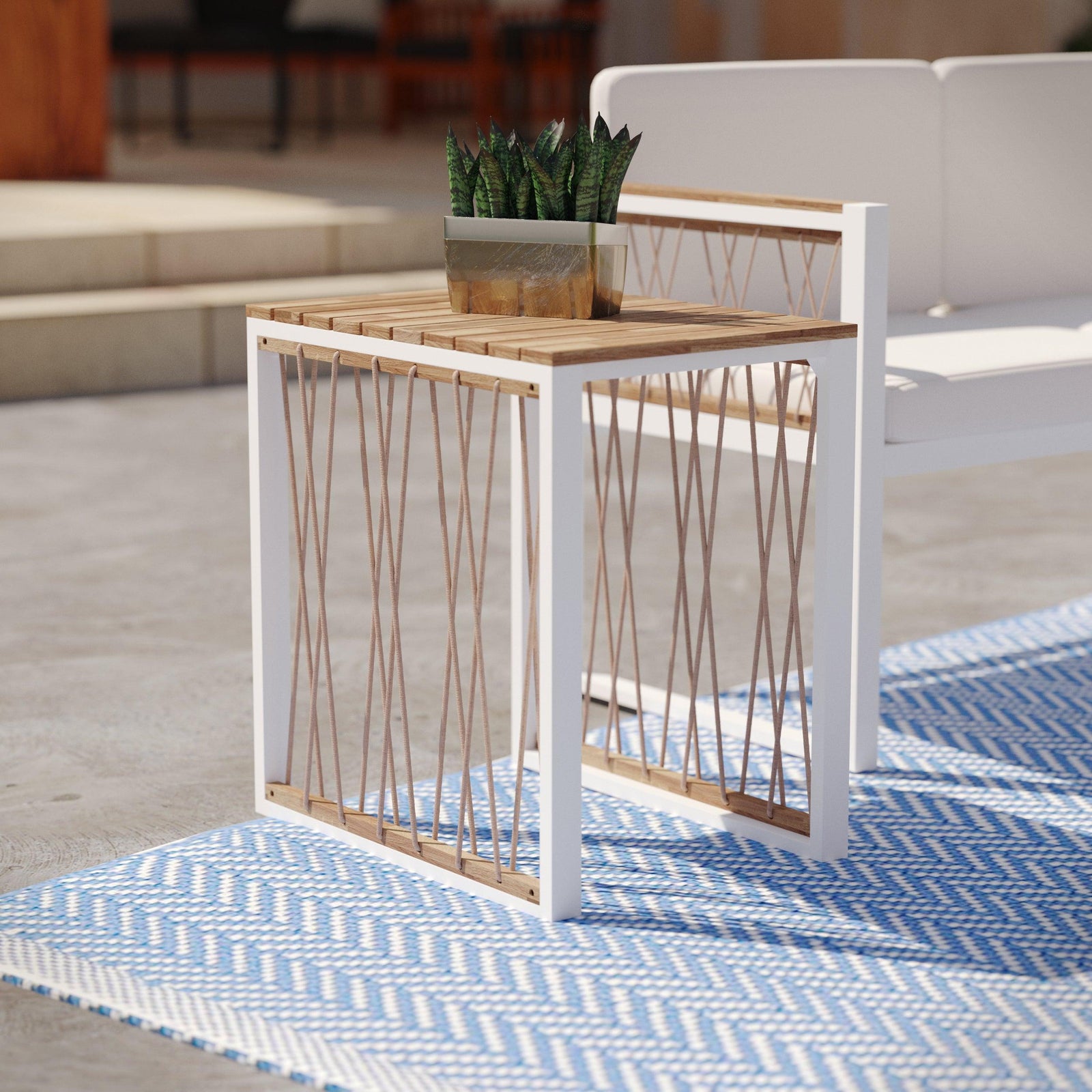 SEI Furniture Wallmond Outdoor End Table OUTDOOR ACCENT TABLES