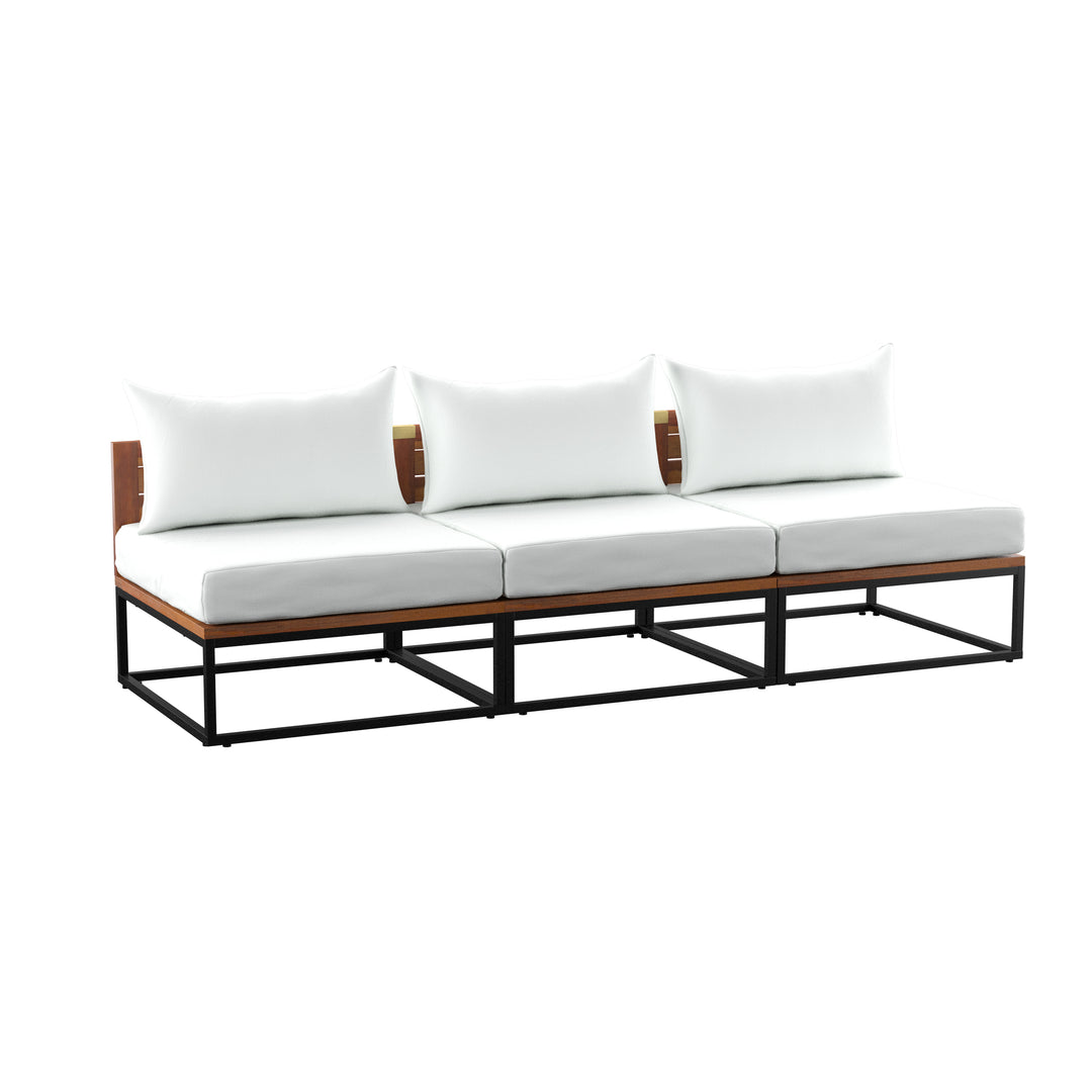American Home Furniture | SEI Furniture - Taradale Modular Outdoor Sofa w/ Cushions