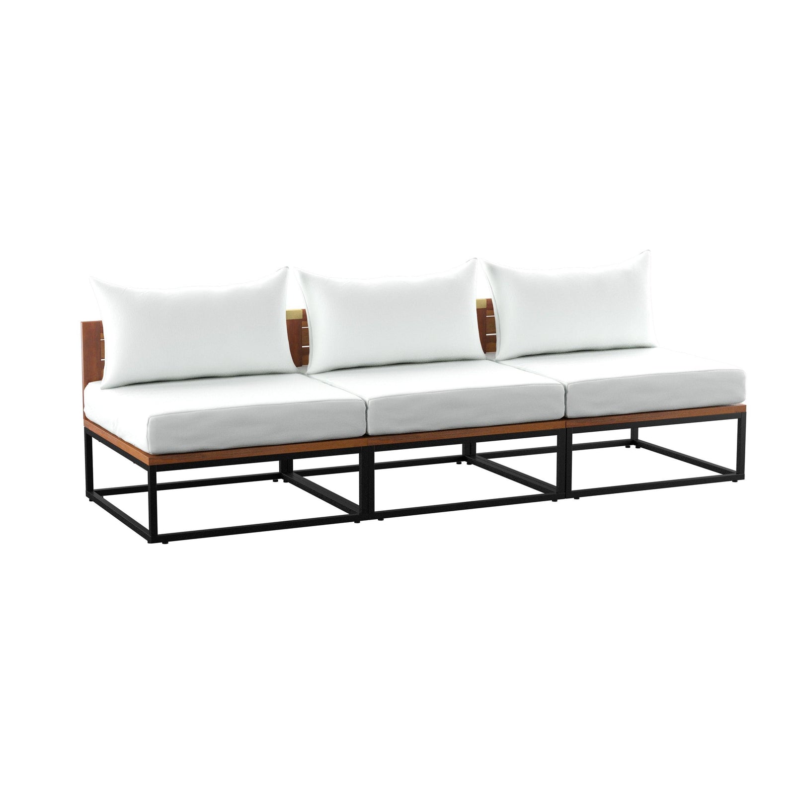 SEI Furniture Taradale Modular Outdoor Sofa w/ Cushions OUTDOOR SOFAS + SECTIONALS
