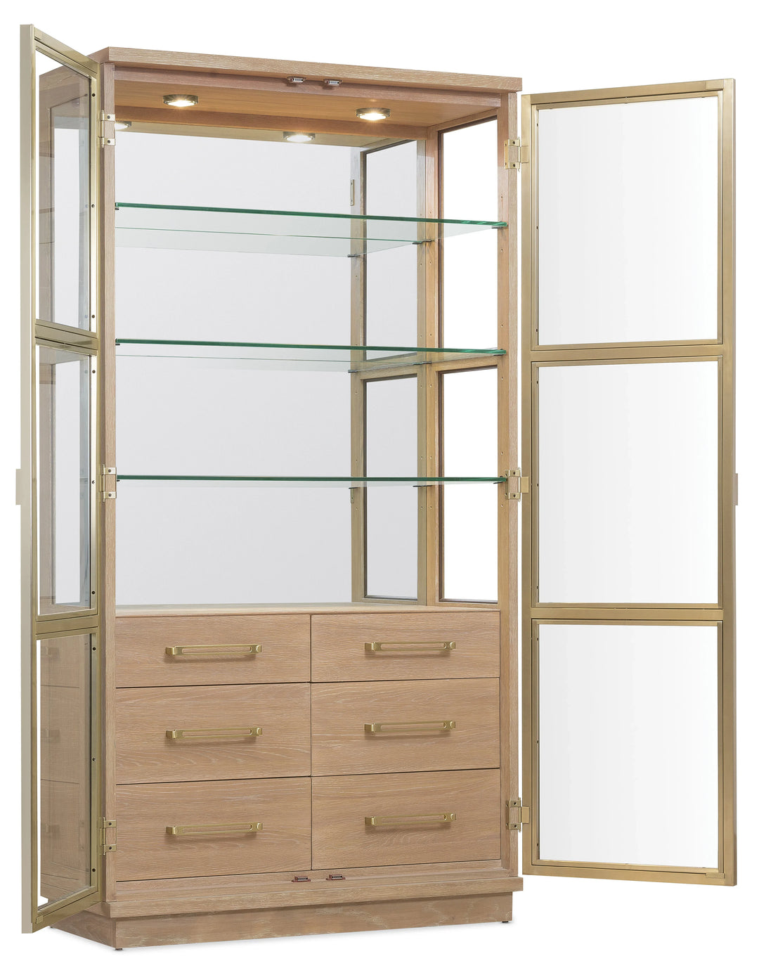 American Home Furniture Hooker Furniture Banyon Bay Display Cabinet