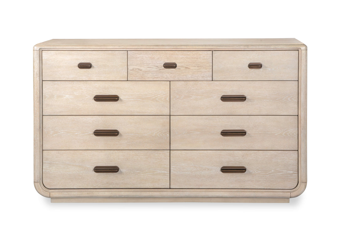 Sunset Cove Sanibel Brown Drawer Dresser With Landscape Mirror - B5783-2140