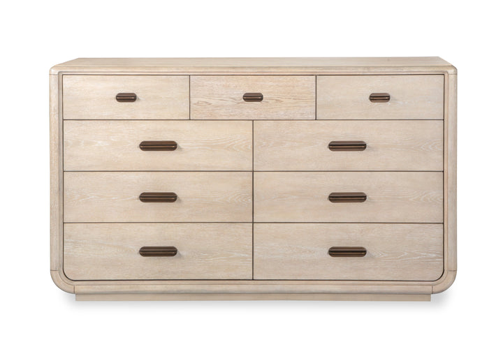 Sunset Cove Sanibel Brown Drawer Dresser With Landscape Mirror - B5783-2140