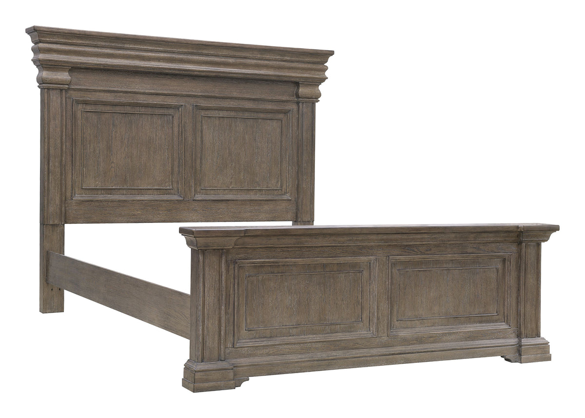 Madison Ridge Natural Bark Queen Panel Bed - P413-BR-K1