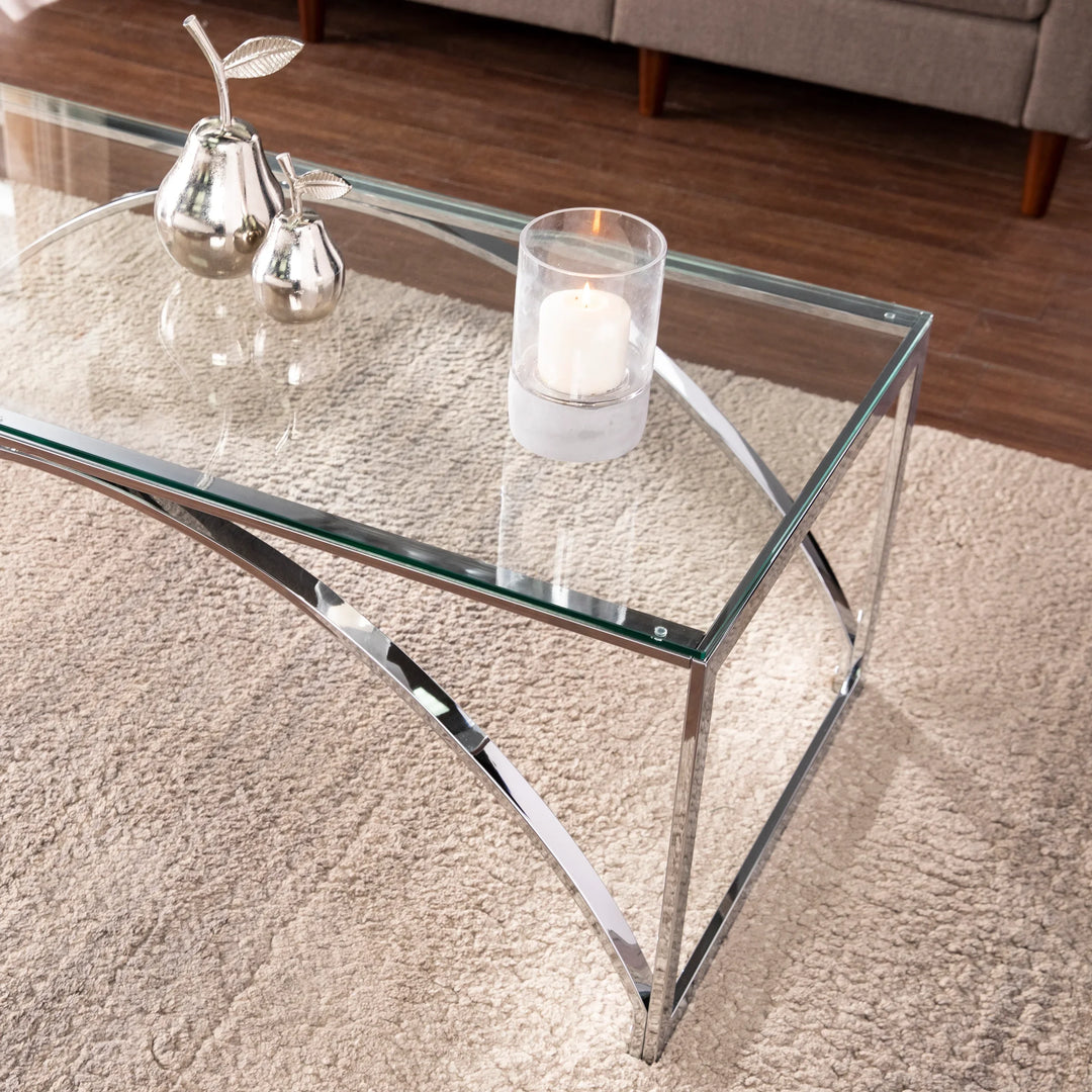 Stevenly Glass-Top Cocktail Table - AmericanHomeFurniture