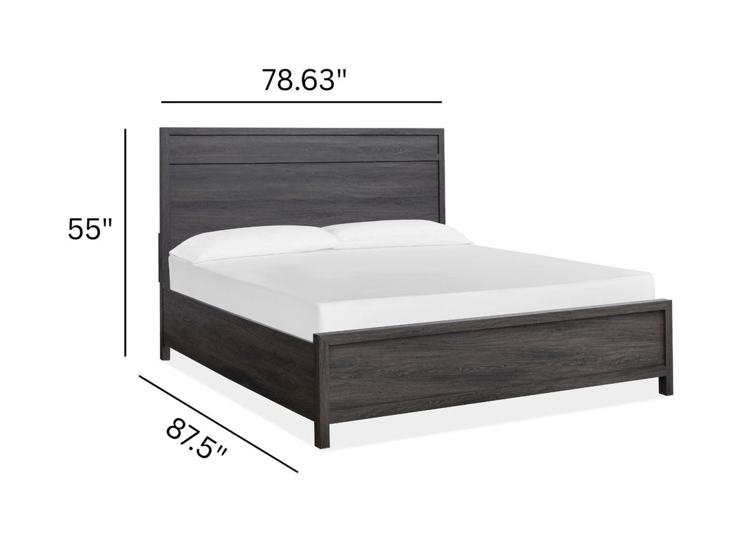 Merrifield Raisin Black King Panel Bed - B6308-64