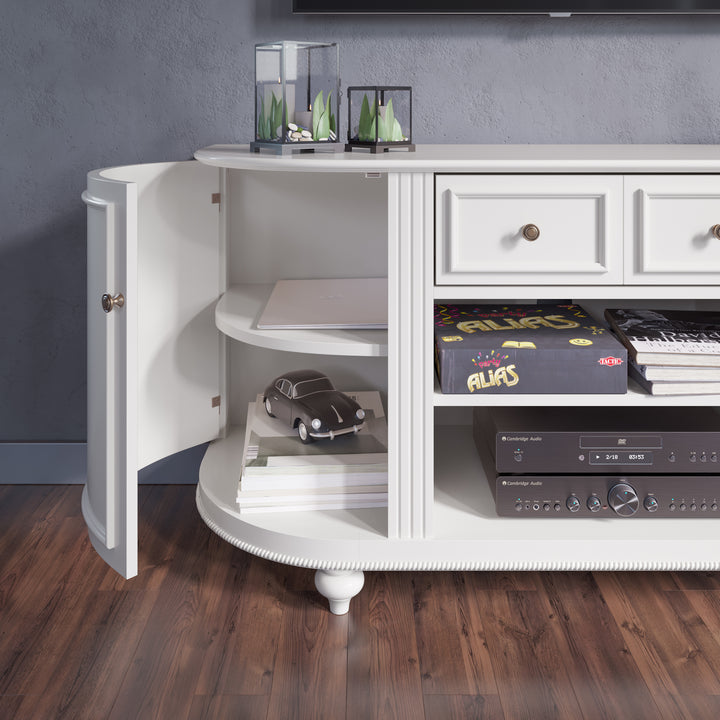 American Home Furniture | SEI Furniture - Dandridge White TV Stand