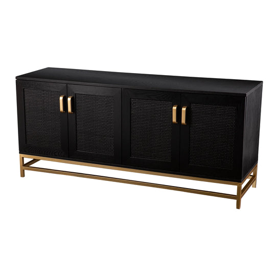 SEI Furniture Rolliston Contemporary 4-Door Media Console MEDIA + TV STANDS