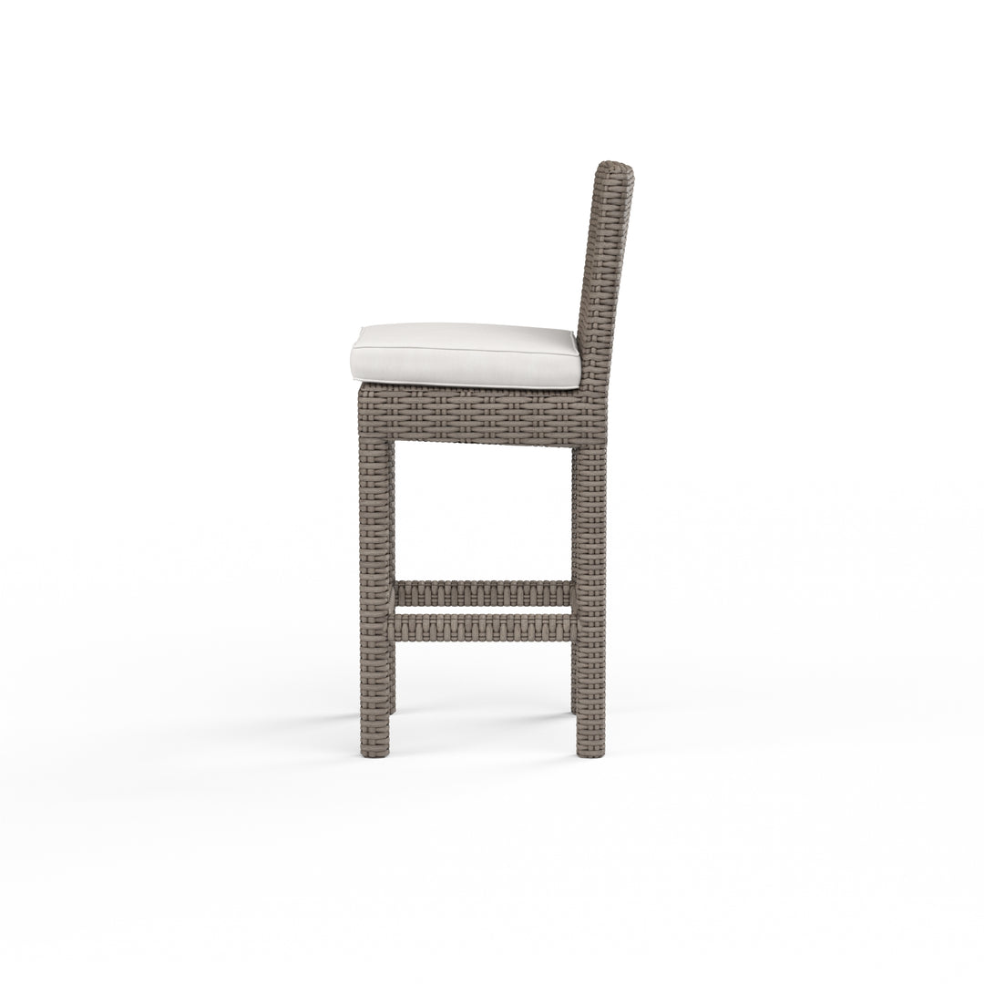 American Home Furniture | Sunset West - Coronado Barstool in Canvas Flax w/ Self Welt