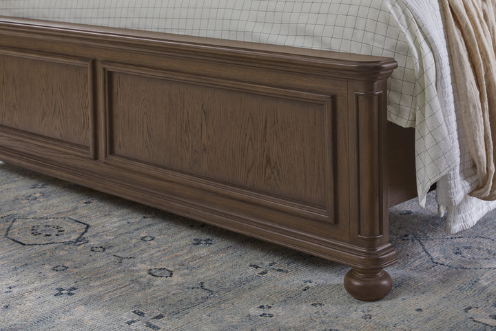 Saddle Creek Timber Brown California King Upholstered Bed - P412-BR-K6