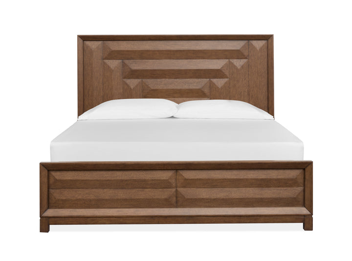 Callisto Bourbon Brown King Panel Bed - B6396-64