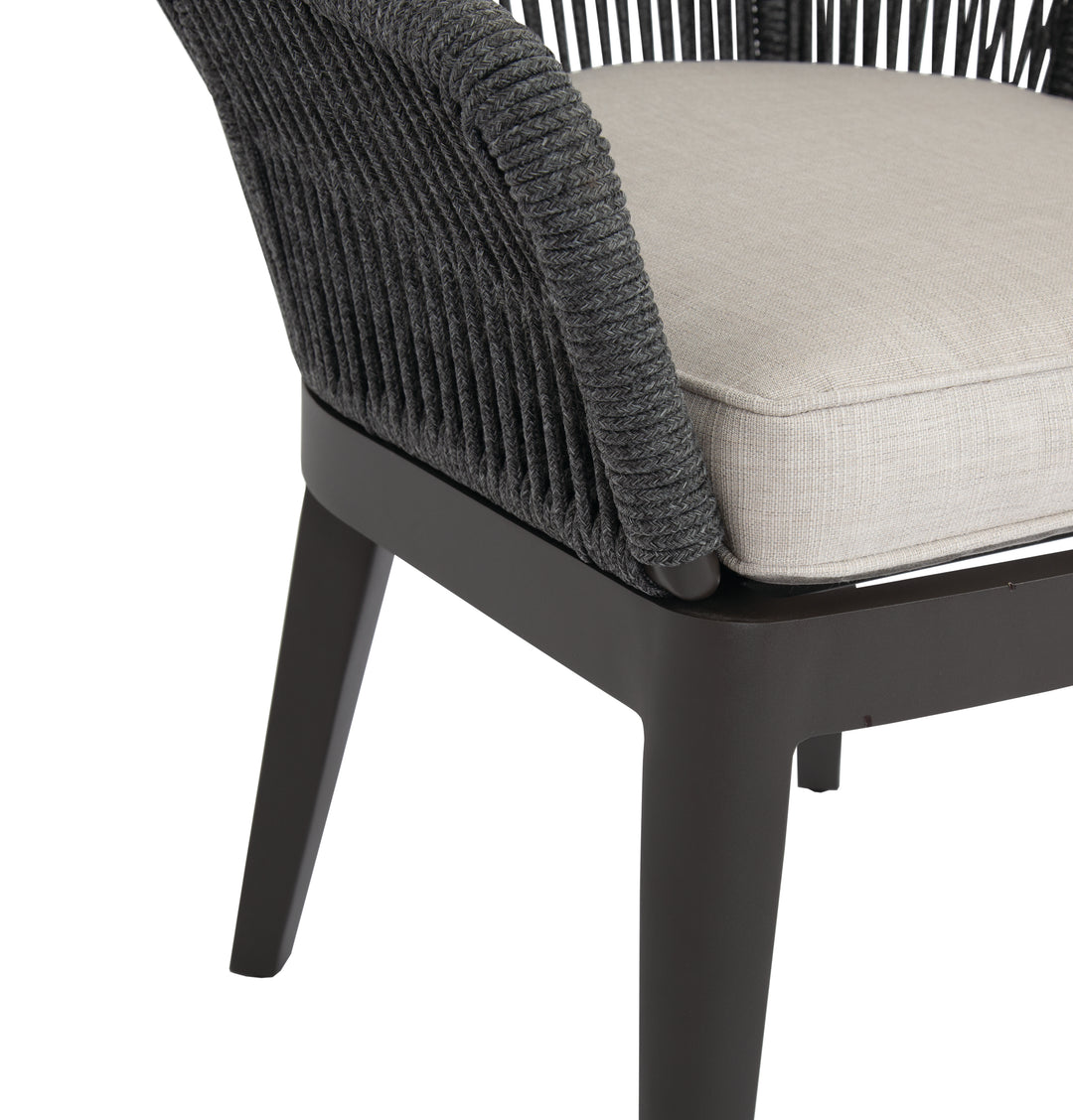 Milano Dining Chair in Dupione Celeste w/ Self Welt