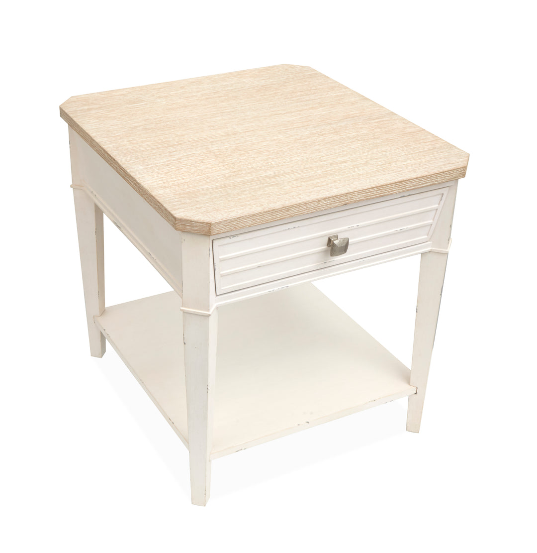 Echo Isles Sea Pearl And Driftwood Rectangular End Table - T6310-03