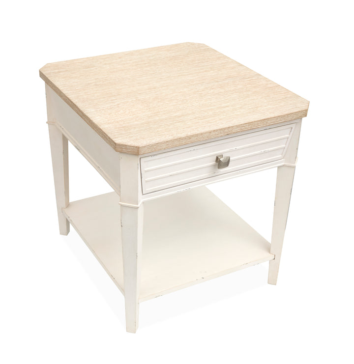 Echo Isles Sea Pearl And Driftwood Rectangular End Table - T6310-03