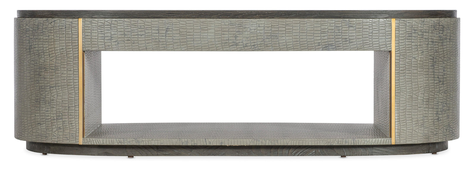 Gray crocodile/58''W x 30''L x 18''H
