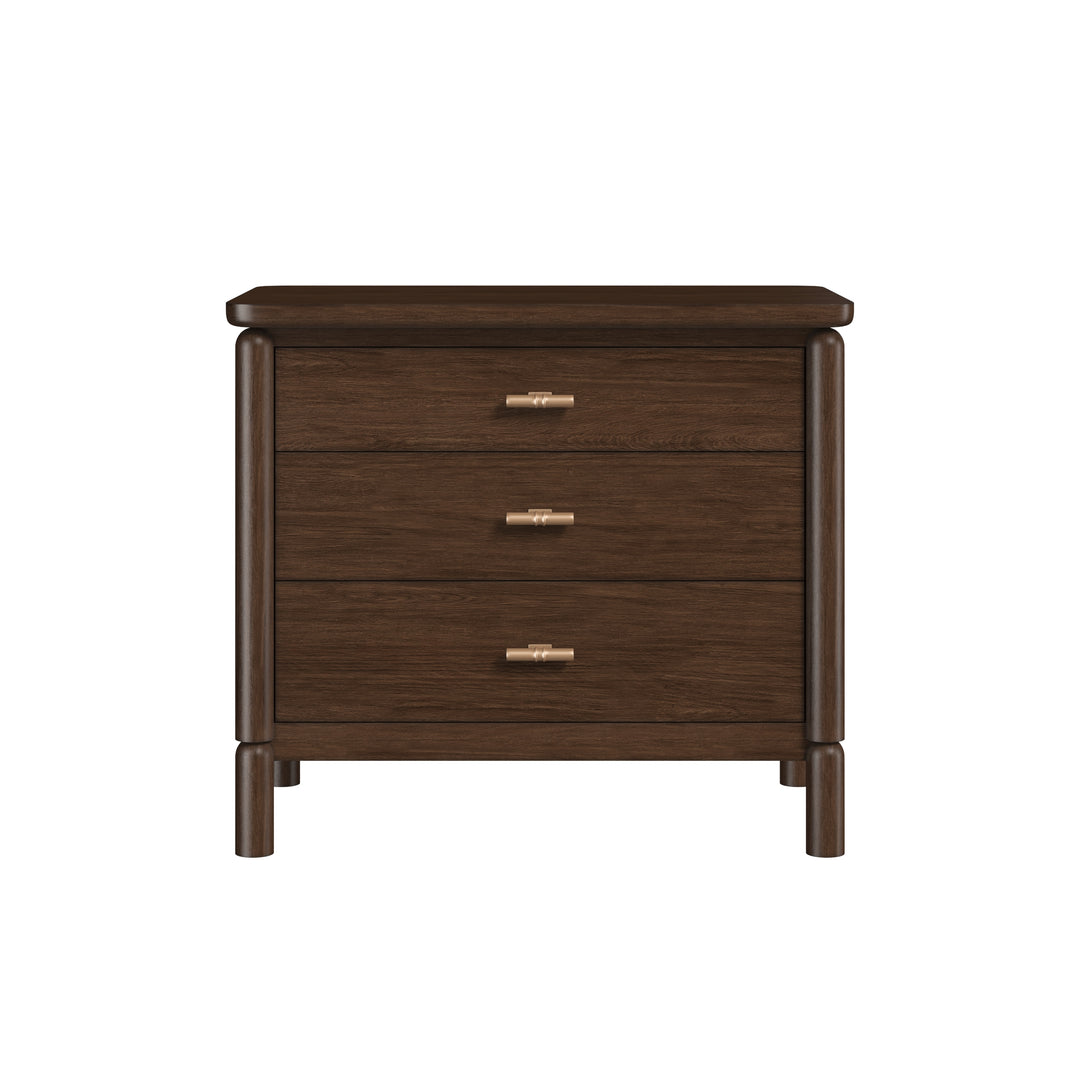 Verge 3 Drawer Nightstand