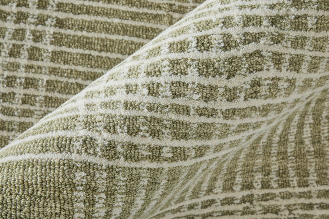 Rectangle/5' x 8'/Green/Ivory