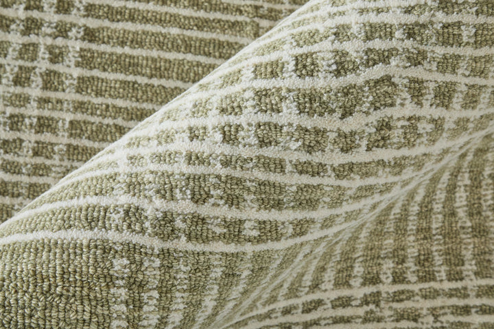 Rectangle/5' x 8'/Green/Ivory