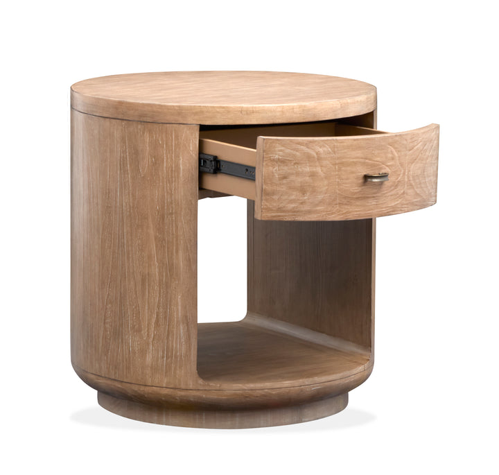 Sanford Chateau Brown Round End Table - T6318-05