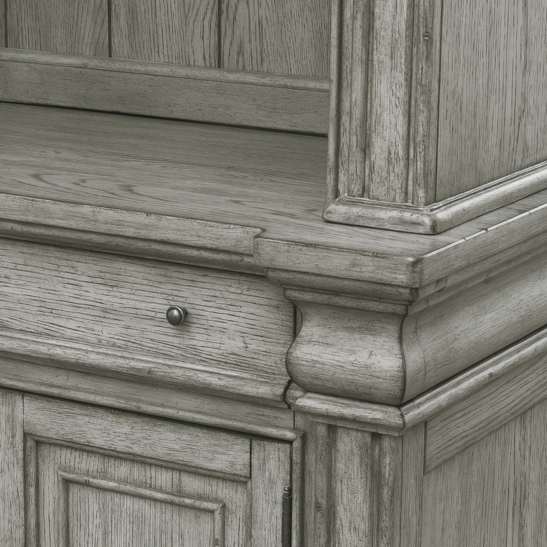 Madison Ridge Bluff Grey Server With Hutch - P091-DR-K5