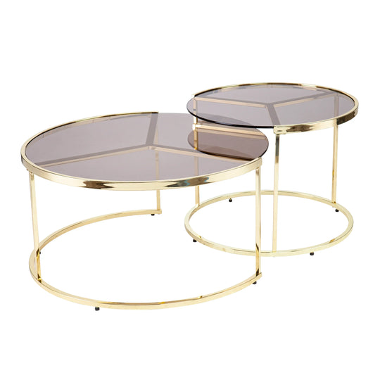 SEI Furniture Martley 2pc Nesting Cocktail Table Set COFFEE TABLES