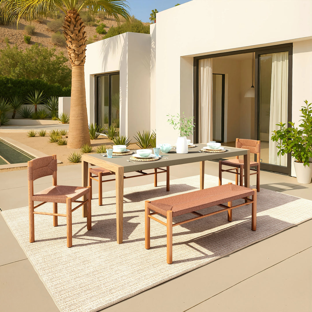 Iska Bench Natural - AmericanHomeFurniture