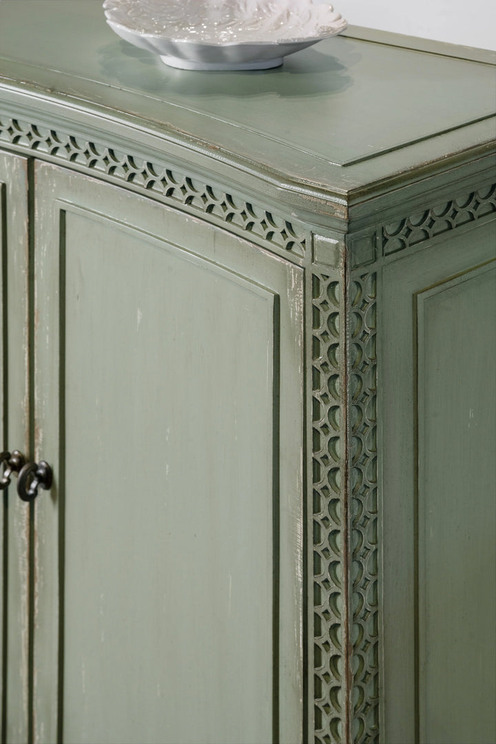 15.00"D x 32.75"W x 38.00"H/Verdigris Green