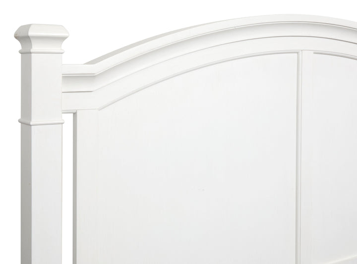 Kingston Whisper White And Cerused Nutmeg King Panel Bed - B6407-64