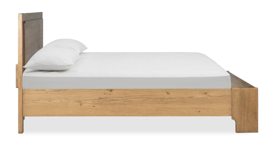 Davenport Rustic Caramel Queen Panel Storage Bed - B6309-54A