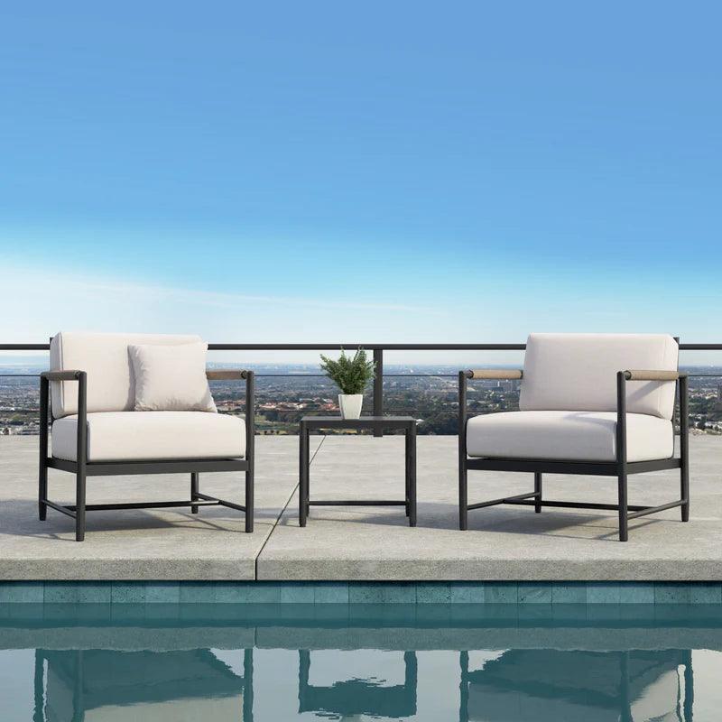 Sunset West Pietra Club Chair in Echo Ash, No Welt OUTDOOR CHAISE LOUNGES