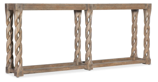 Medium wood finish/78''W x 14''L x 33''H
