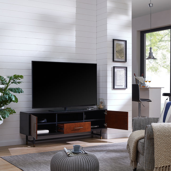 American Home Furniture | SEI Furniture - Blynn Midcentury Modern Media Console