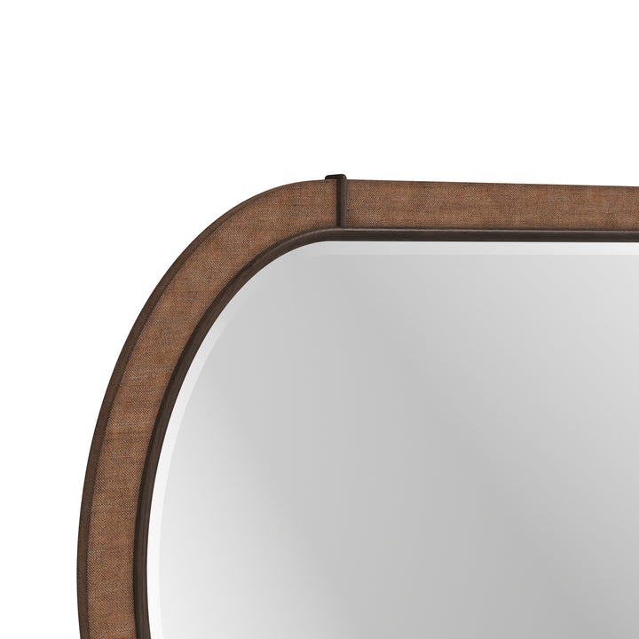 Verge Oval Mirror Woven