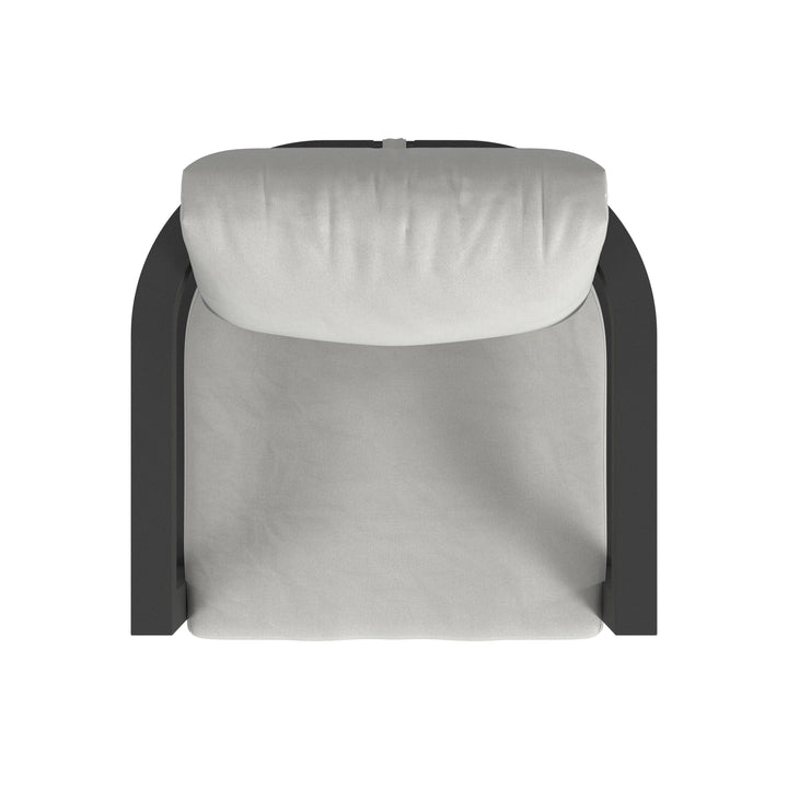 Malibu Club Chair in Cast Silver, No Welt