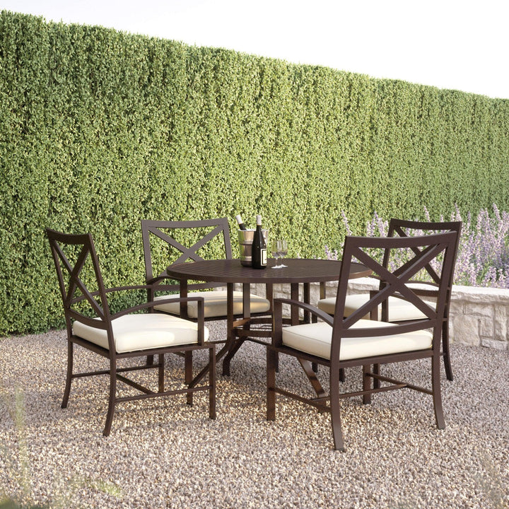 La Jolla Dining Chair in Canvas Flax w/ Self Welt - AmericanHomeFurniture