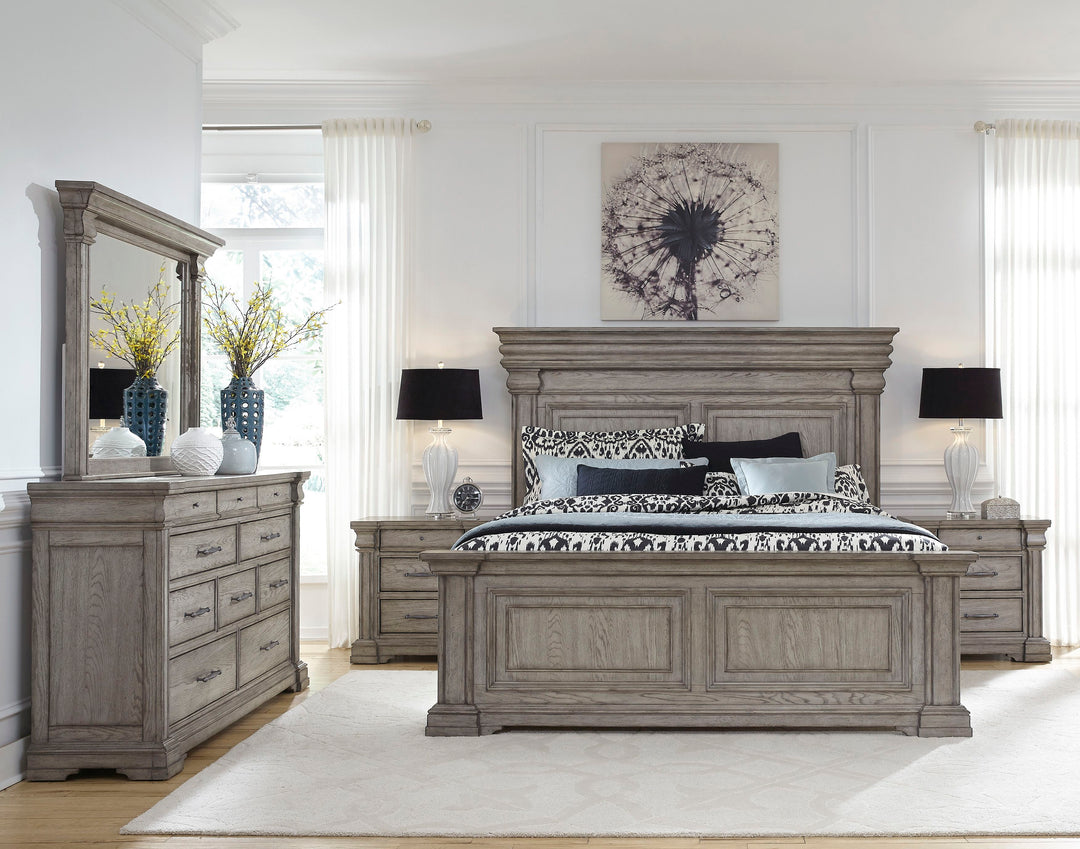 Madison Ridge Heritage Taupe California King Panel Bed - P091-BR-K5