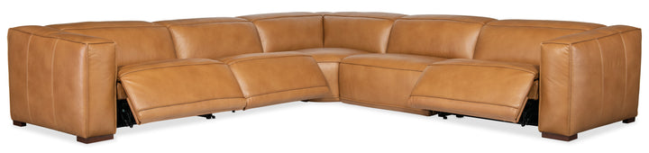 American Home Furniture | Hooker Furniture - Fresco 5 Seat Power Recline Sectional 3-PWR