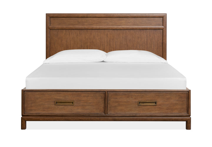 Ridgefield Russet California King Panel Storage Bed - B6436-74A