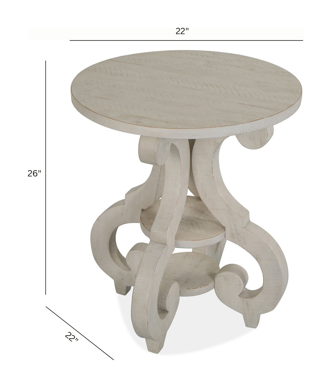 Bronwyn Alabaster Round Accent Table - T4436-35