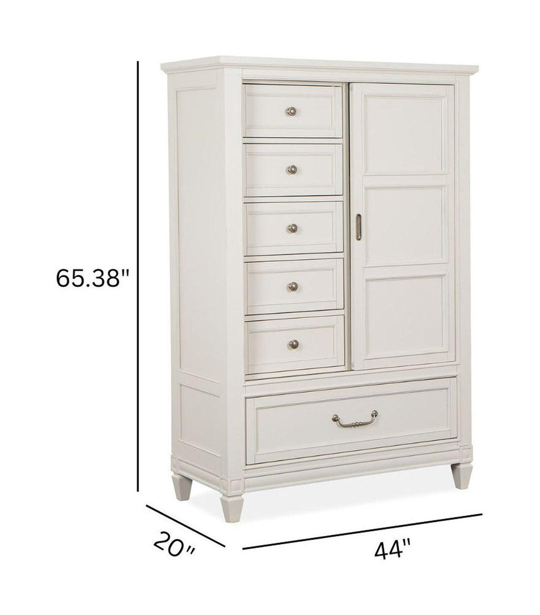 Willowbrook Egg Shell White Door Chest - B5324-13